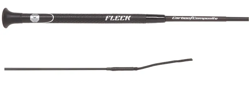 Fleck Carbon Composite Dressage Whip Black